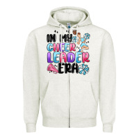 Oatmeal Heather in my cheer leader era Zipper Hoodie - MaliasSmallBusiness