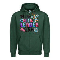 Sports Green in my cheer leader era Zipper Hoodie - MaliasSmallBusiness