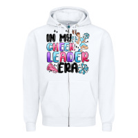 White in my cheer leader era Zipper Hoodie - MaliasSmallBusiness