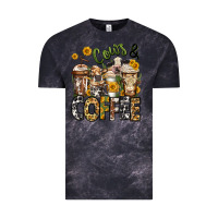 Cloud Black cows and coffee cups Vintage Tee - Jasminsmagicworld