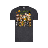 Vintage Black cows and coffee cups Vintage Tee - Jasminsmagicworld