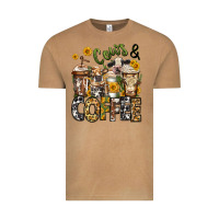 Cows And Coffee Cups Vintage Tee | Teevron