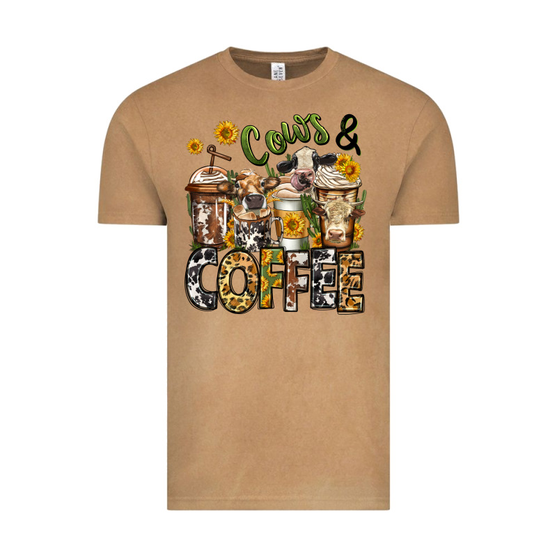 Cows And Coffee Cups Vintage Tee by Jasminsmagicworld | Teevron