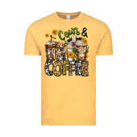 Vintage Mustard cows and coffee cups Vintage Tee - Jasminsmagicworld