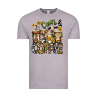 Vintage Zinc cows and coffee cups Vintage Tee - Jasminsmagicworld