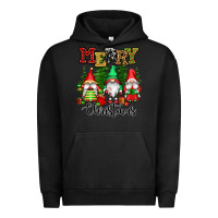 Pigment Black merry christmas gnomes Urban Hoodie - CowGirlArtShop