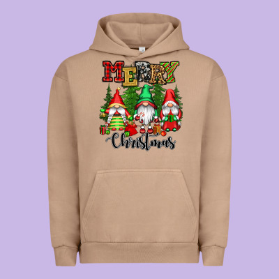Merry Christmas Gnomes Urban Hoodie Designed By Cowgirlartshop