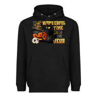 Black wonderful time of the year halloween Heavyweight Hoodie - LillyAllenDesigns