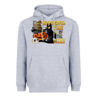 Heather Grey wonderful time of the year halloween Heavyweight Hoodie - LillyAllenDesigns