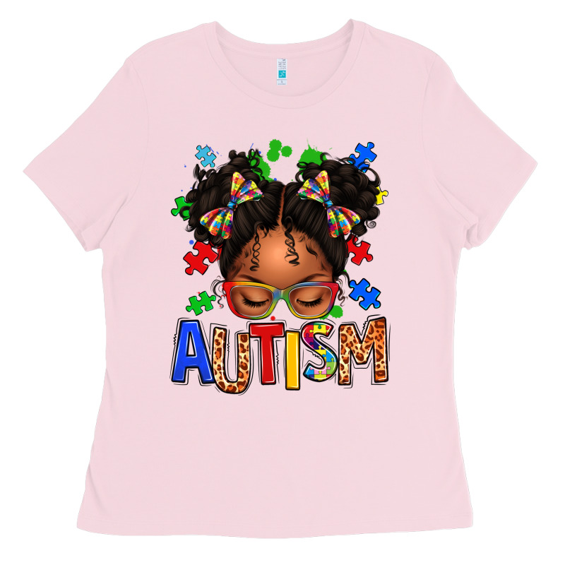 Autism Afro Girl Ladies Tee by texasbilliewilder | Teevron