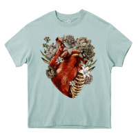 Arona Flower anatomical heart Heavy Core Tee - RanaPortraitStore