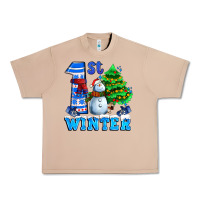 Burro first winter with snowman Urban Heavy Tee - AdoDesignShop