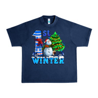 Navy first winter with snowman Urban Heavy Tee - AdoDesignShop