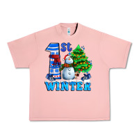 Salmon first winter with snowman Urban Heavy Tee - AdoDesignShop