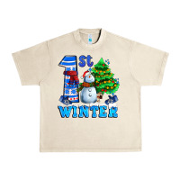 Sandshell first winter with snowman Urban Heavy Tee - AdoDesignShop