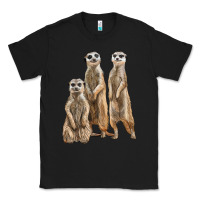 Black 3 meerkat Classic Tee - LillyAllenDesigns