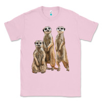 Bubblegum Pink 3 meerkat Classic Tee - LillyAllenDesigns