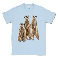 Dusty Blue 3 meerkat Classic Tee - LillyAllenDesigns
