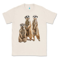 Natural 3 meerkat Classic Tee - LillyAllenDesigns