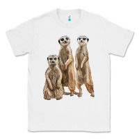 White 3 meerkat Classic Tee - LillyAllenDesigns