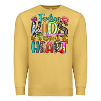 Feeding Kids Is A Work Of Heart Premium Sweatshirt | Teevron