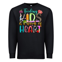 Black feeding kids is a work of heart Premium Sweatshirt - Artiststas