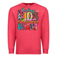 Cardinal feeding kids is a work of heart Premium Sweatshirt - Artiststas