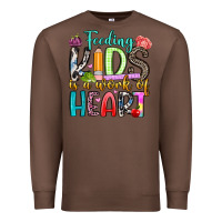 Chestnut feeding kids is a work of heart Premium Sweatshirt - Artiststas