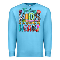 Ocean Blue feeding kids is a work of heart Premium Sweatshirt - Artiststas