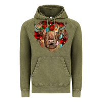Vintage Olive christmas cow gemstone Vintage Hoodie - JahusDesignShop
