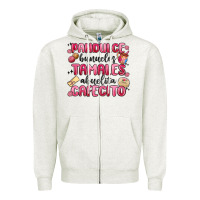Oatmeal Heather pandulce bunuelos tamales abuelita cafecito Zipper Hoodie - MaliasSmallBusiness