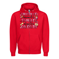 Red pandulce bunuelos tamales abuelita cafecito Zipper Hoodie - MaliasSmallBusiness