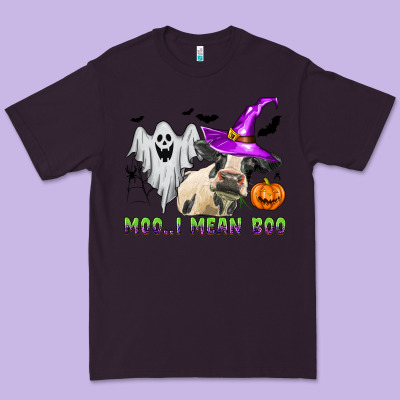 Moo I Mean Boo Premium Tee Designed By Zillion Design Studio