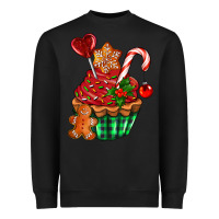 Black christmas cupcake Heavyweight Sweatshirt - AdoDesignShop