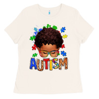 Bone autism afro kid Ladies Tee - texasbilliewilder