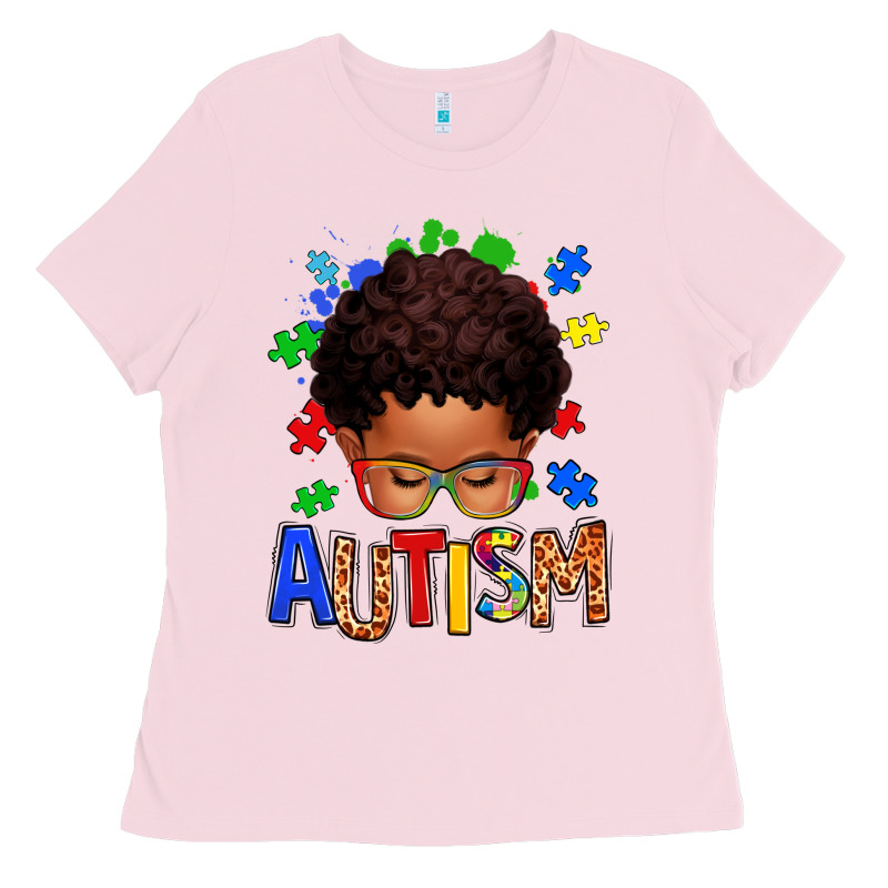 Autism Afro Kid Ladies Tee by texasbilliewilder | Teevron