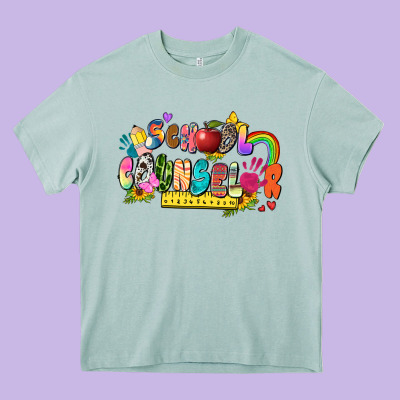 School Counselor Heavy Core Tee Designed By Zillion Design Studio