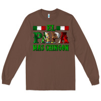 Chestnut El Papa Mas Chingon Mexican Long Sleeve Tee - LillyAllenDesigns