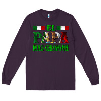 Plum El Papa Mas Chingon Mexican Long Sleeve Tee - LillyAllenDesigns