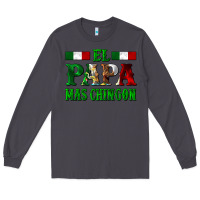 Smoke El Papa Mas Chingon Mexican Long Sleeve Tee - LillyAllenDesigns