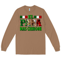 Toasted Coconut El Papa Mas Chingon Mexican Long Sleeve Tee - LillyAllenDesigns