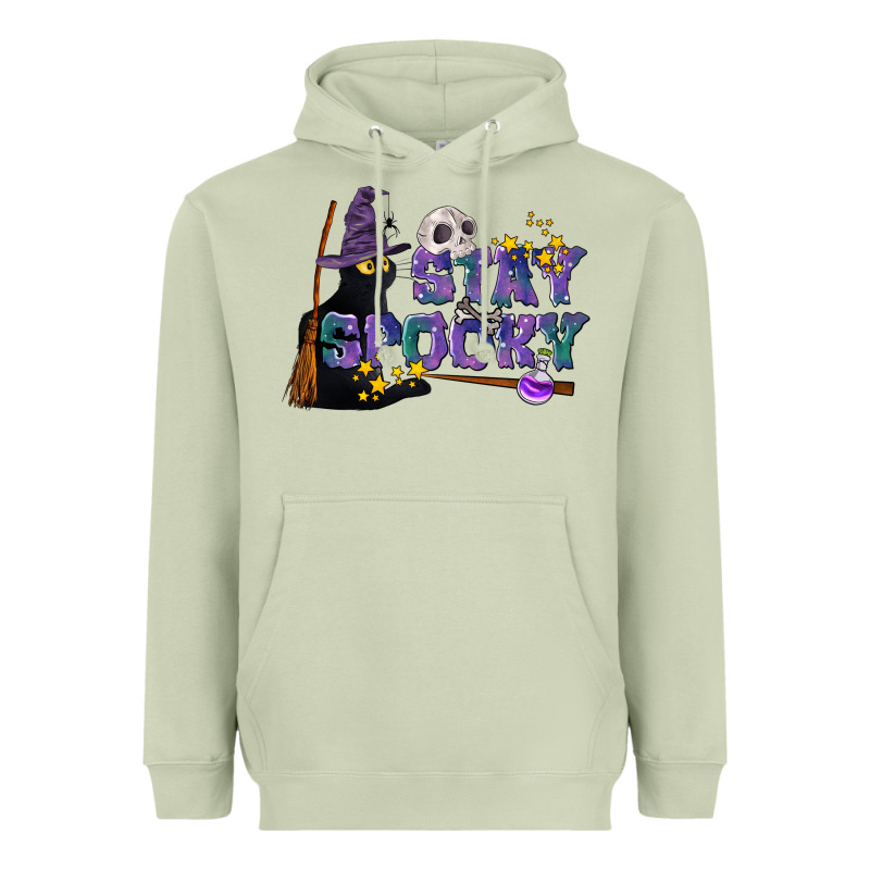Stay Spooky With Black Cat Heavyweight Hoodie by LillyAllenDesigns | Teevron