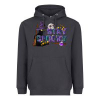 Smoke Stay Spooky With Black Cat Heavyweight Hoodie - LillyAllenDesigns