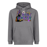 Storm Stay Spooky With Black Cat Heavyweight Hoodie - LillyAllenDesigns