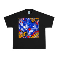Black 4th of july school bus seamless pattern Urban Heavy Tee - BundleAndBundleShop