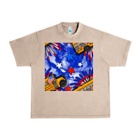 French Oak 4th of july school bus seamless pattern Urban Heavy Tee - BundleAndBundleShop