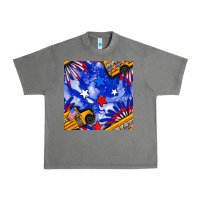 Tornado 4th of july school bus seamless pattern Urban Heavy Tee - BundleAndBundleShop