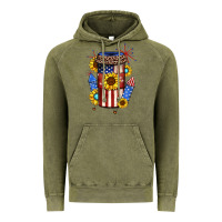 Vintage Olive 4th of july coffee cup Vintage Hoodie - JahusDesignShop