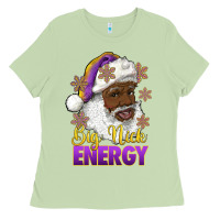 Matcha big nick energy purple and gold afro santa Ladies Tee - RanaPortraitStore