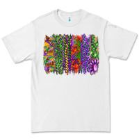 White mardi gras brush strokes king cake and craw fish Premium Tee - RanaPortraitStore